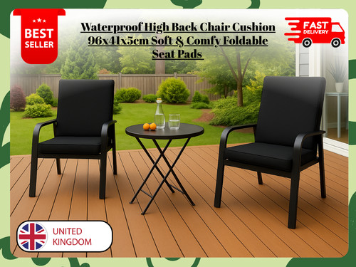 Waterproof high back chair - back,