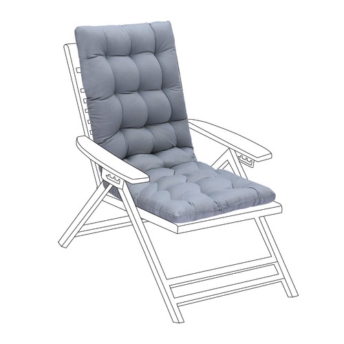 High back garden chair cushion - back,